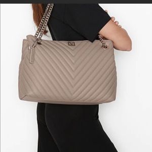 Victoria Secret Quilted V Tote